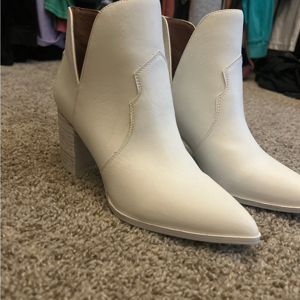 White booties